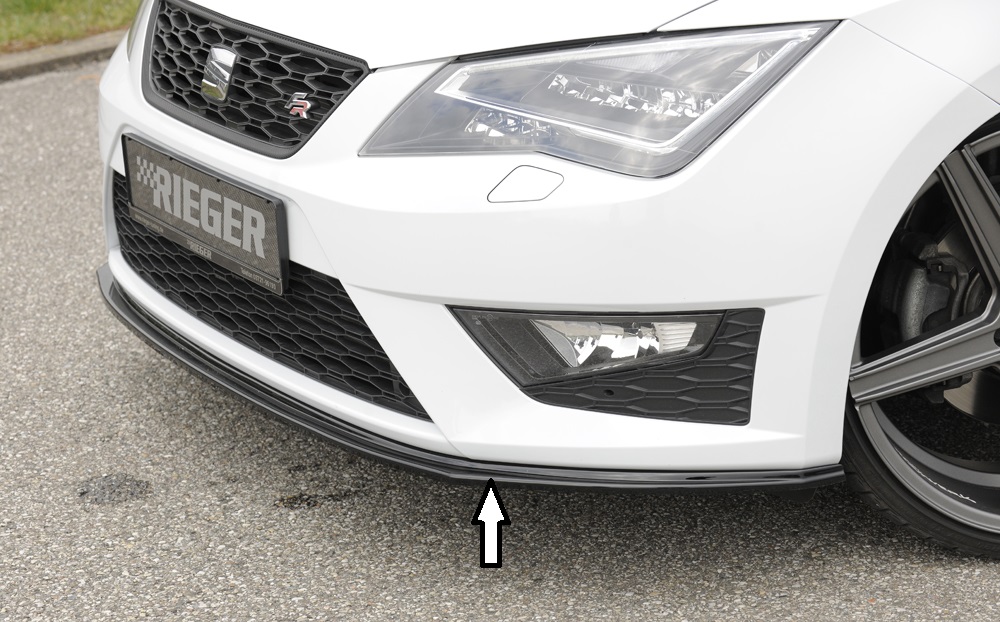 Cup Frontspoilerlippe mit Wing ABS Seat Leon 5F Facelift FR Cupra